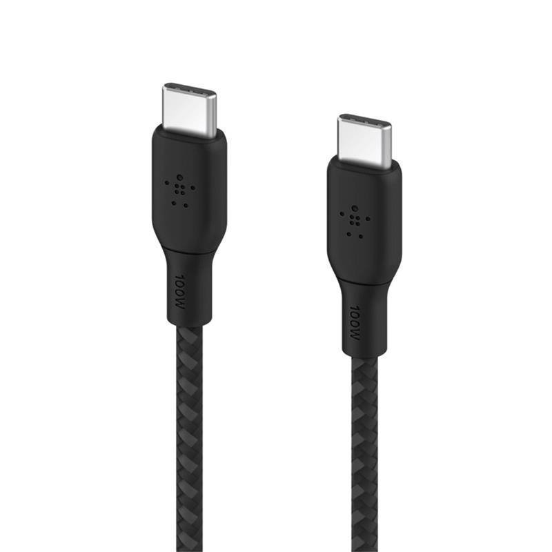 Belkin kabel Boost Charge Double-Braided USB-C to USB-C 100W 2m-Black