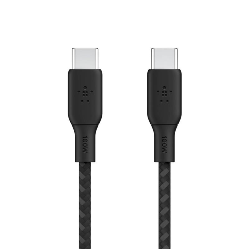Belkin kabel Boost Charge Double-Braided USB-C to USB-C 100W 2m-Black