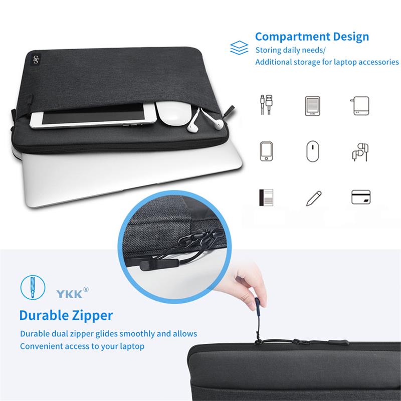 Seine Scene puzdro Valence pre MacBook Air 13" M2 2022 - Black