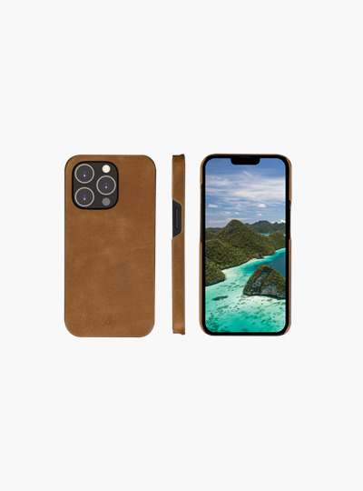 dbramante1928 - Puzdro Lynge pre iPhone 14 Pro, tan