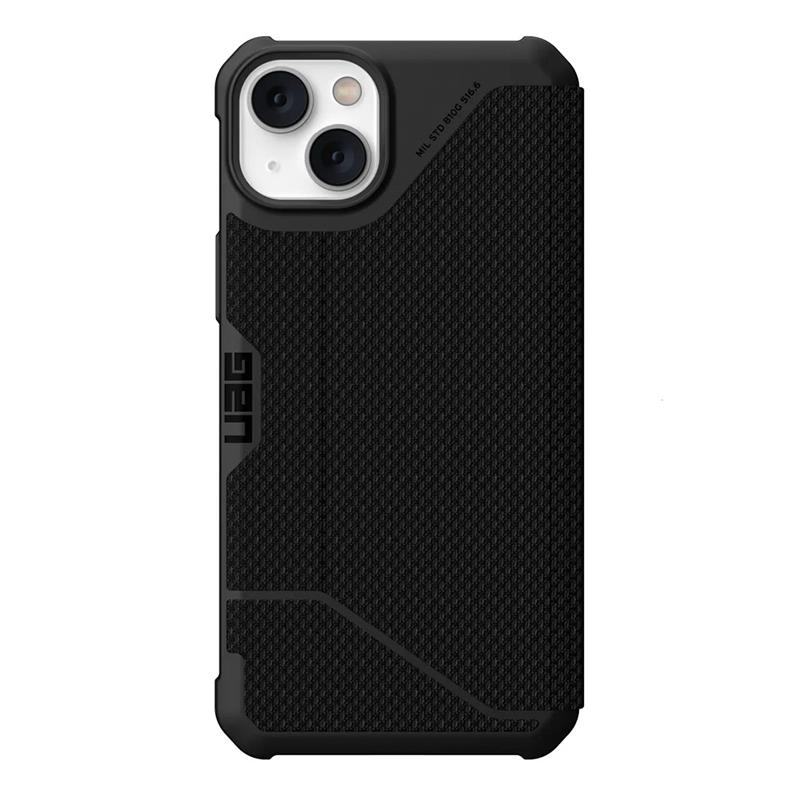 UAG puzdro Metropolis Folio pre iPhone 14 Plus - Kevlar Black