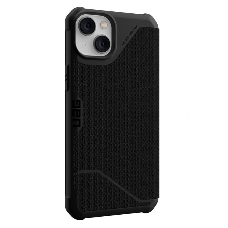 UAG puzdro Metropolis Folio pre iPhone 14 Plus - Kevlar Black