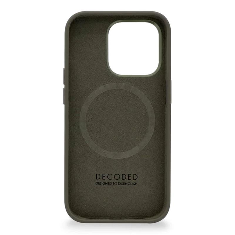 Decoded kryt Silicone Backcover MagSafe pro iPhone 14 Pro Max - Olive