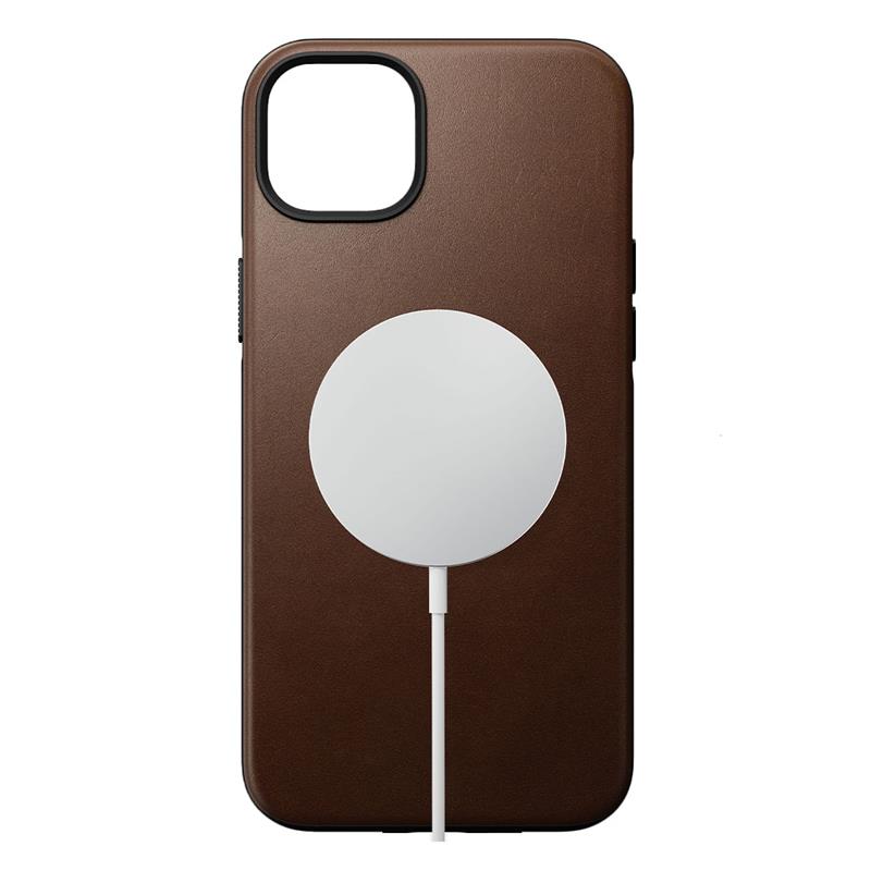 Nomad kryt Modern Leather Case Magsafe pre iPhone 14 Plus - Brown