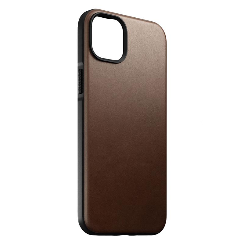 Nomad kryt Modern Leather Case Magsafe pre iPhone 14 Plus - Brown