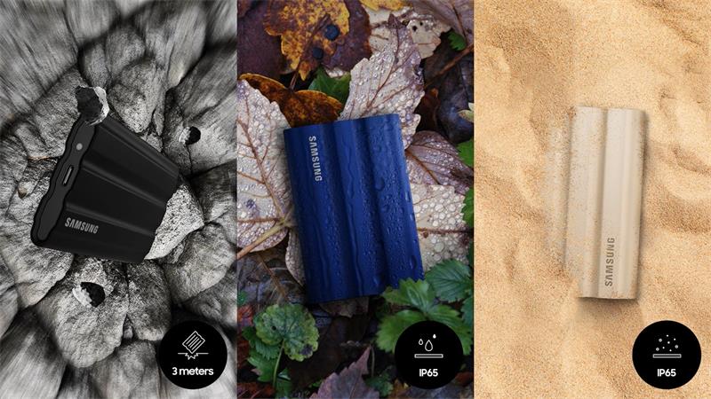 Samsung T7 Shield 1TB - externý SSD, USB3.2 Gen2, odolný IP65, čierny