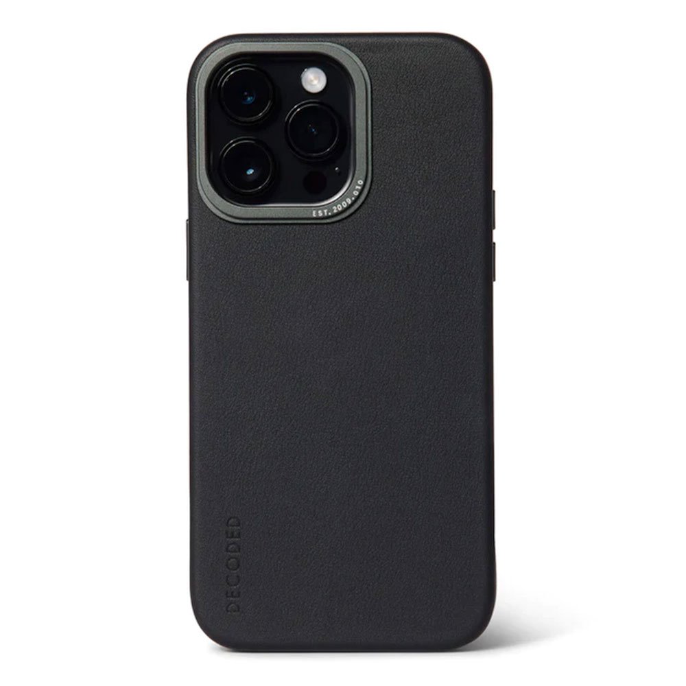 Decoded kryt Leather Backcover MagSafe pro iPhone 14 Pro Max - Black