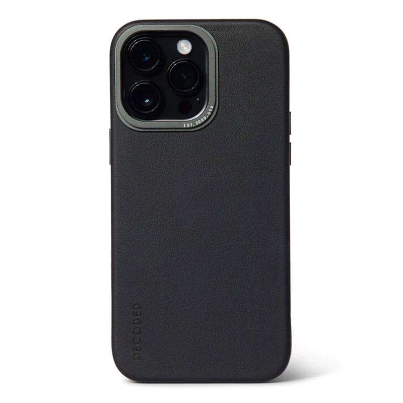 Decoded kryt Leather Backcover MagSafe pro iPhone 14 Pro Max - Black