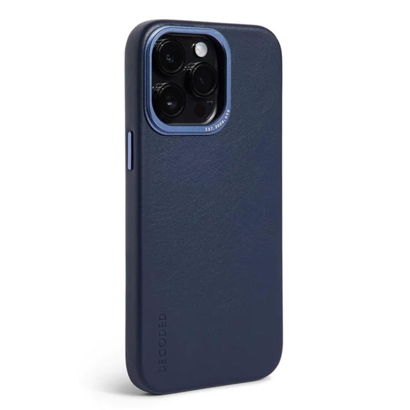 Decoded kryt Leather Backcover MagSafe pro iPhone 14 Pro Max - Navy