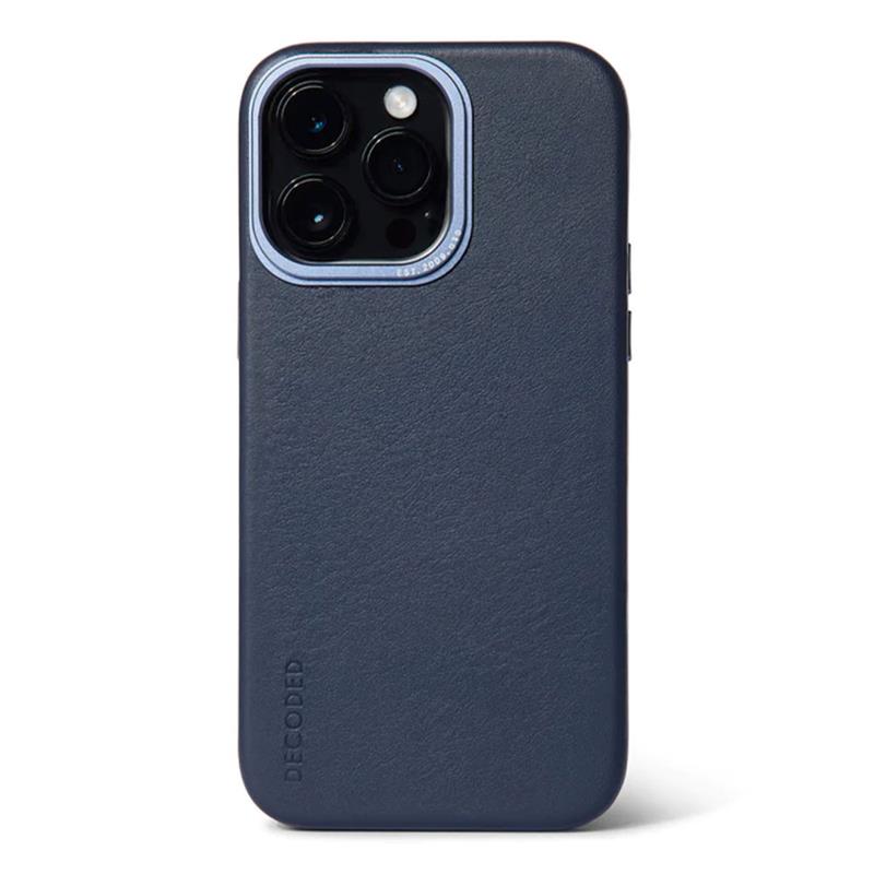 Decoded kryt Leather Backcover MagSafe pro iPhone 14 Pro Max - Navy