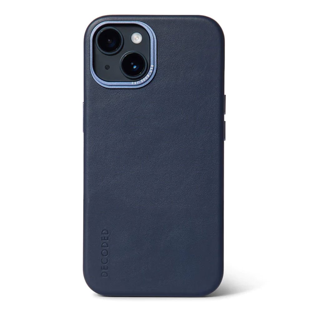 Decoded kryt Leather Backcover MagSafe pro iPhone 14 Plus - Navy