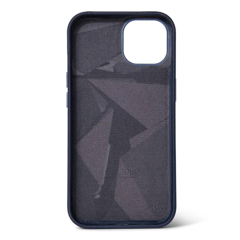 Decoded kryt Leather Backcover MagSafe pro iPhone 14 Plus - Navy