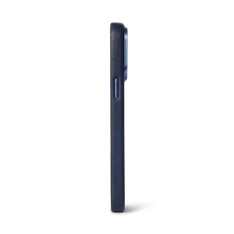 Decoded kryt Leather Backcover MagSafe pre iPhone 14 Pro - Navy