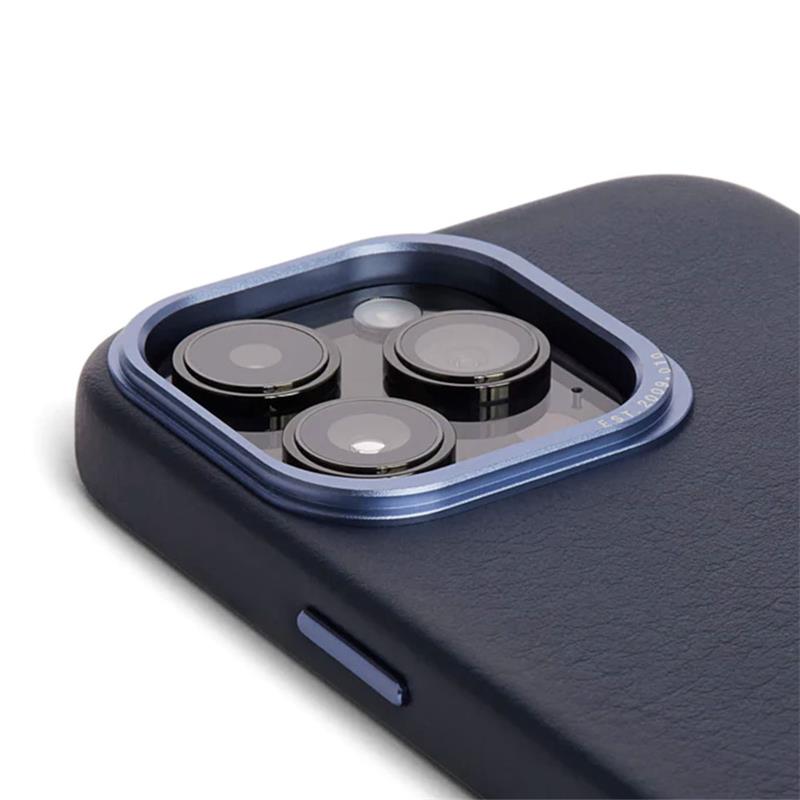 Decoded kryt Leather Backcover MagSafe pre iPhone 14 Pro - Navy