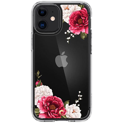 Spigen kryt Cecile pre iPhone 12 mini - Red Floral