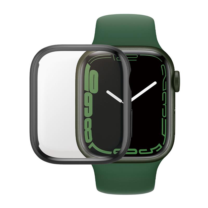 PanzerGlass ochranné sko Full Body AB pre Apple Watch 7/8/9 41mm - Black Frame