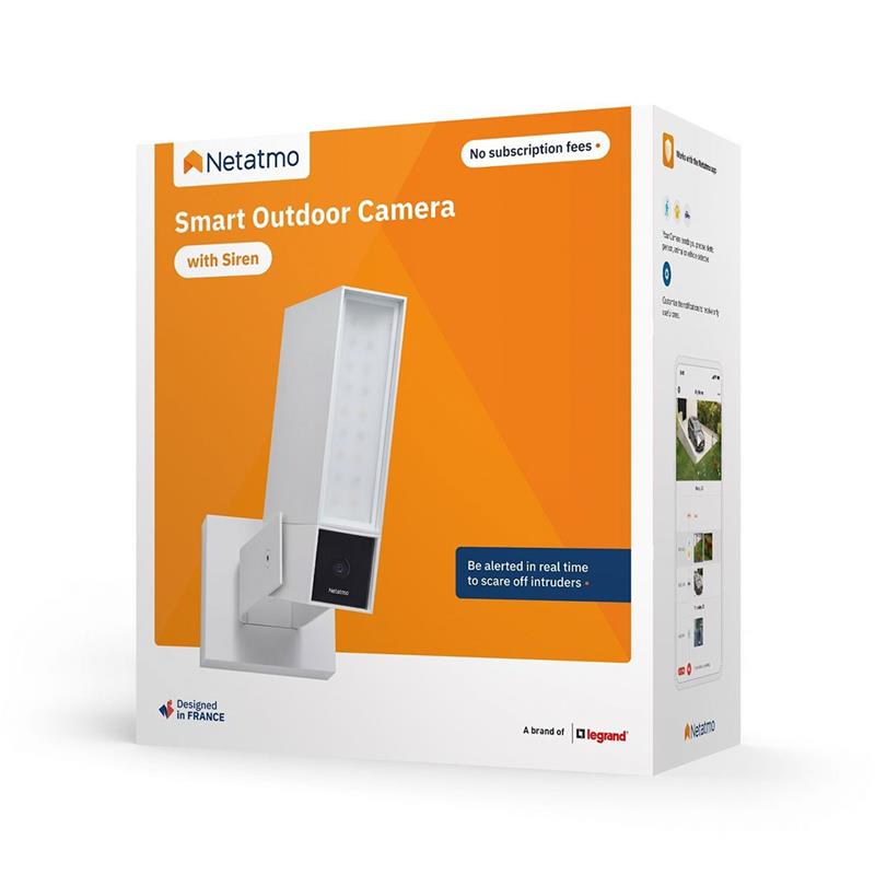 Netatmo Smart Outdoor Camera with Siren - White