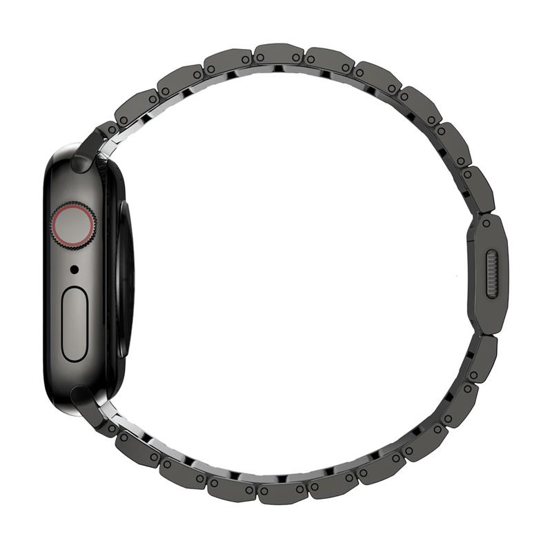 Nomad remienok pre Apple Watch 44-49 mm - Steel Band/Graphite Hardware