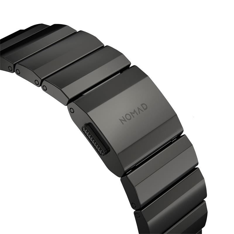 Nomad remienok pre Apple Watch 44-49 mm - Steel Band/Graphite Hardware