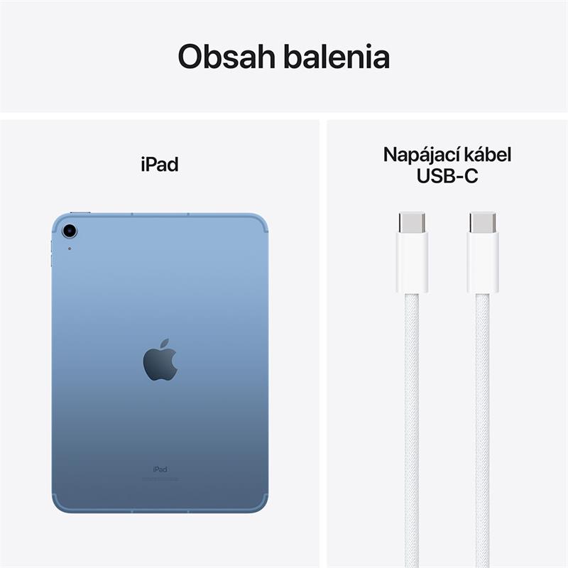 iPad 10.9" Wi-Fi + Cellular 256GB Modrý (10.gen.)