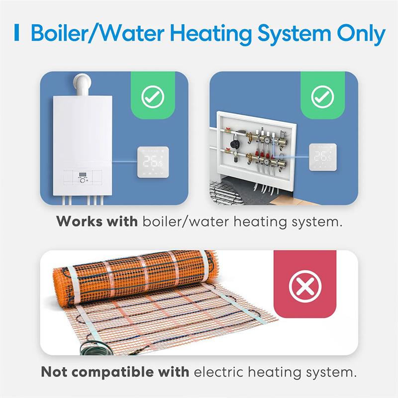 Meross Smart Wi-Fi Termostat pre Boiler/vodny vykurovaci system