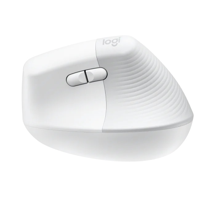 Logitech Lift for Mac Vertical ergonomická myš - white / pale grey