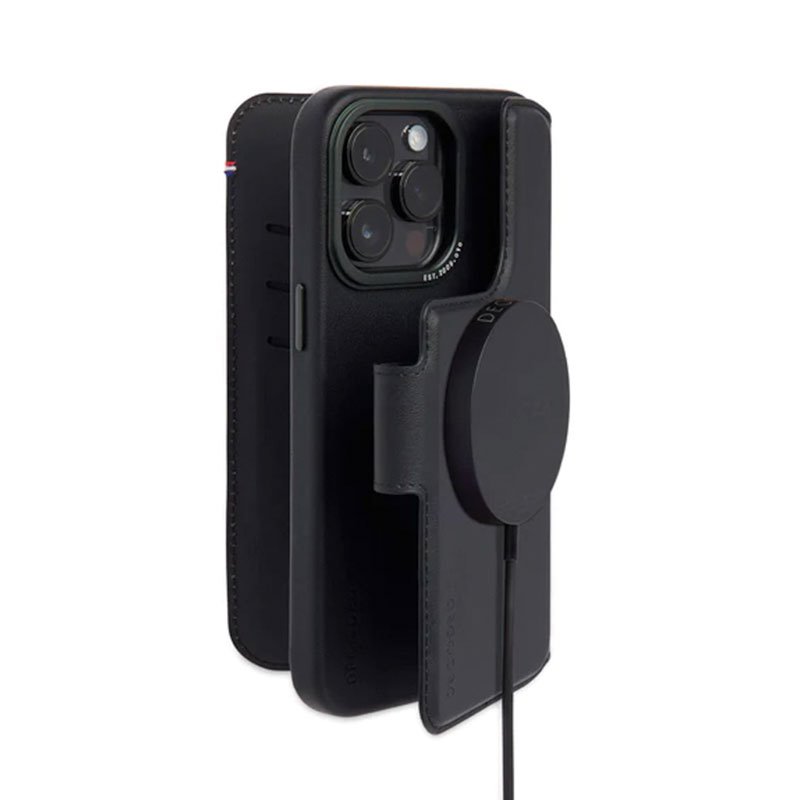 Decoded pouzdro Leather Detachable Wallet MagSafe pro iPhone 14 Pro - Black
