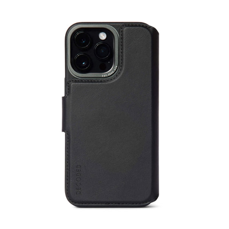 Decoded pouzdro Leather Detachable Wallet MagSafe pro iPhone 14 Pro - Black
