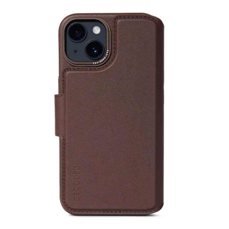 Decoded puzdro Leather Detachable Wallet MagSafe pre iPhone 14 Plus - Brown