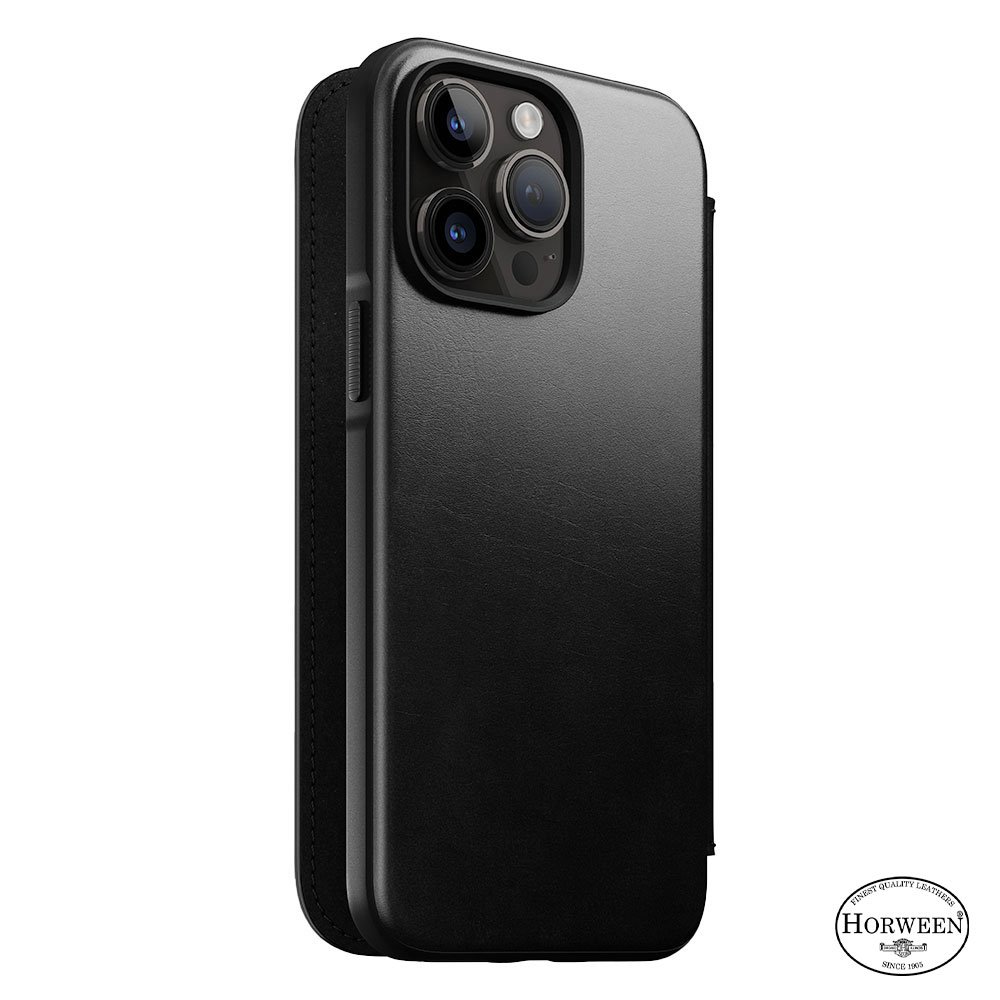 Nomad puzdro Modern Leather Folio Magsafe Horween pre iPhone 14 Pro Max - Black