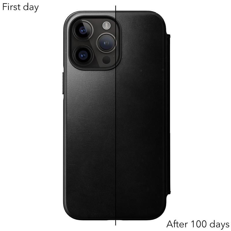 Nomad puzdro Modern Leather Folio Magsafe Horween pre iPhone 14 Pro Max - Black