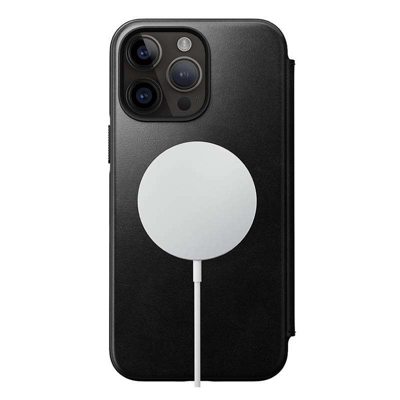 Nomad puzdro Modern Leather Folio Magsafe Horween pre iPhone 14 Pro Max - Black