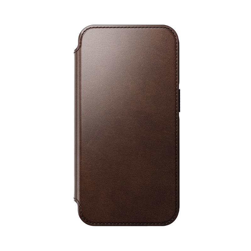 Nomad puzdro Modern Leather Folio Magsafe Horween pre iPhone 14 Pro - Rustic Brown