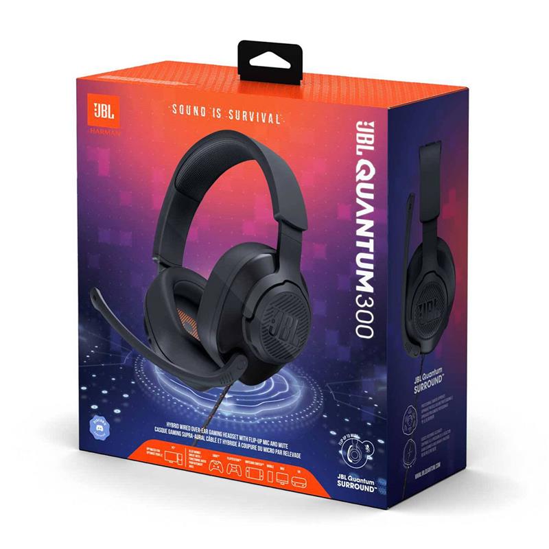 JBL Quantum 300 Black slúchadlá