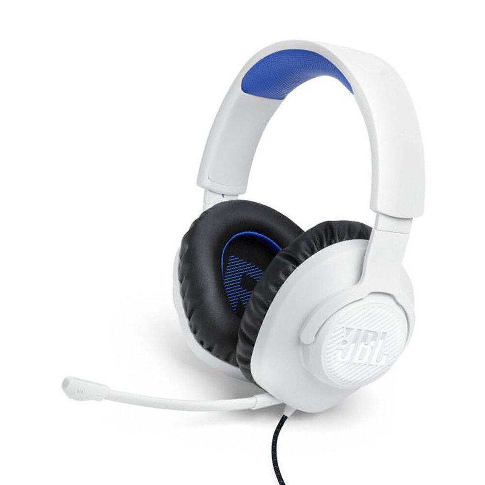 JBL Quantum 100P White Blue slúchadlá