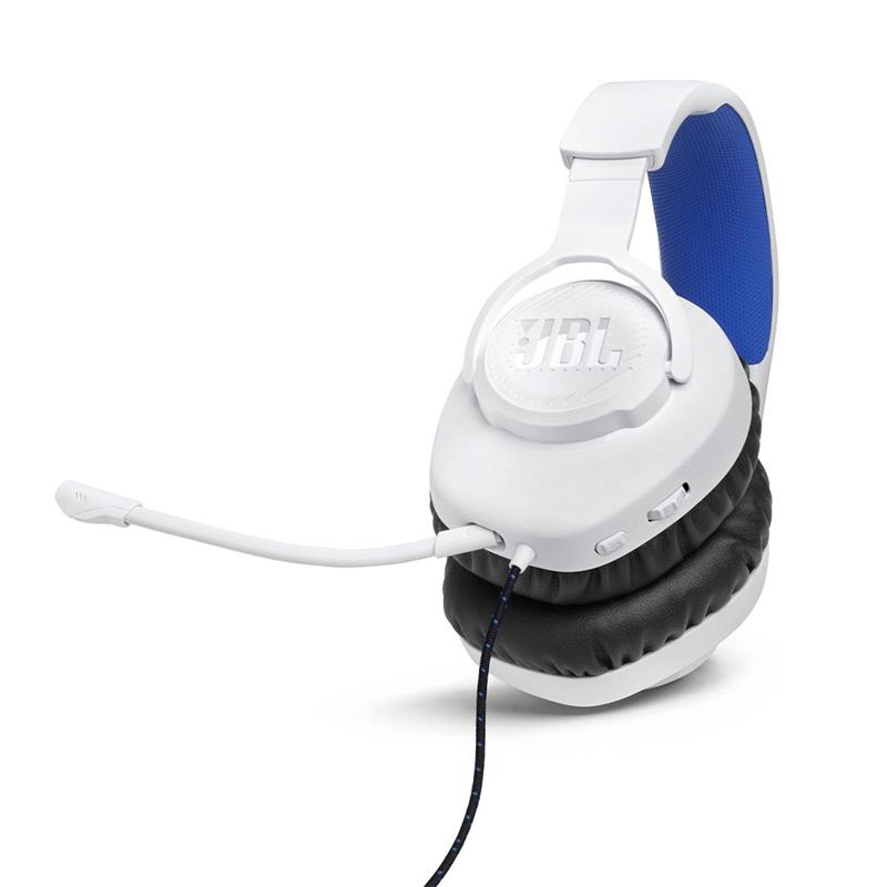 JBL Quantum 100P White Blue slúchadlá