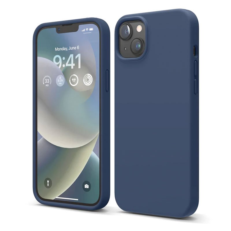 Elago kryt Silicone Case pre iPhone 14 Plus - Jean Indigo