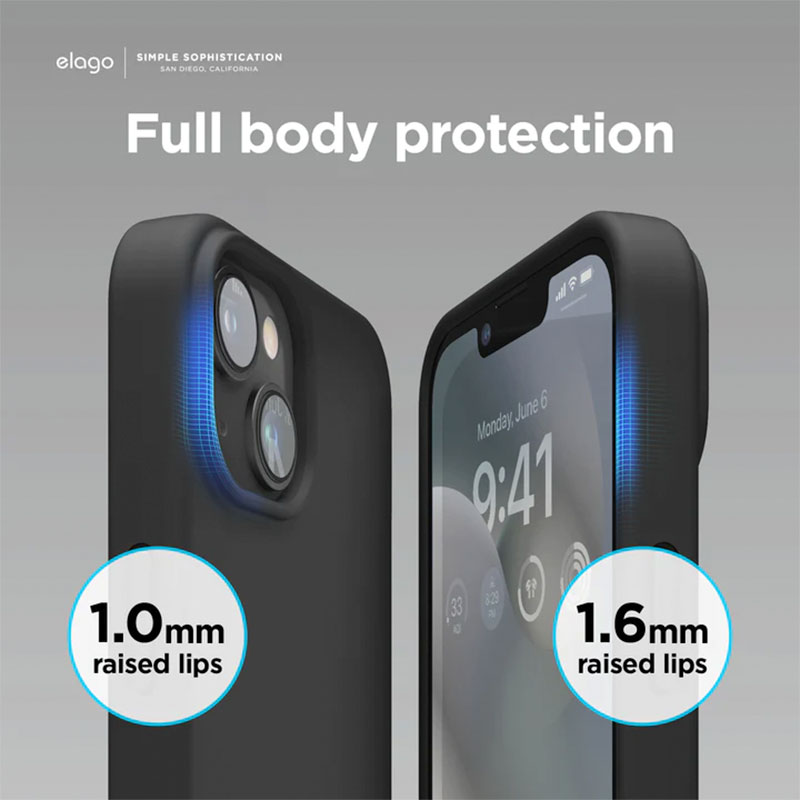 Elago kryt Silicone Case pre iPhone 14 Plus - Midnight Green