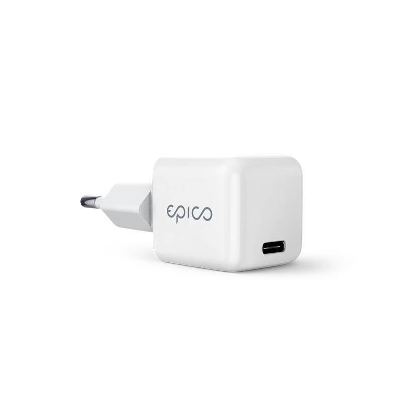 iStores by Epico 30W GaN Mini Charger - biely