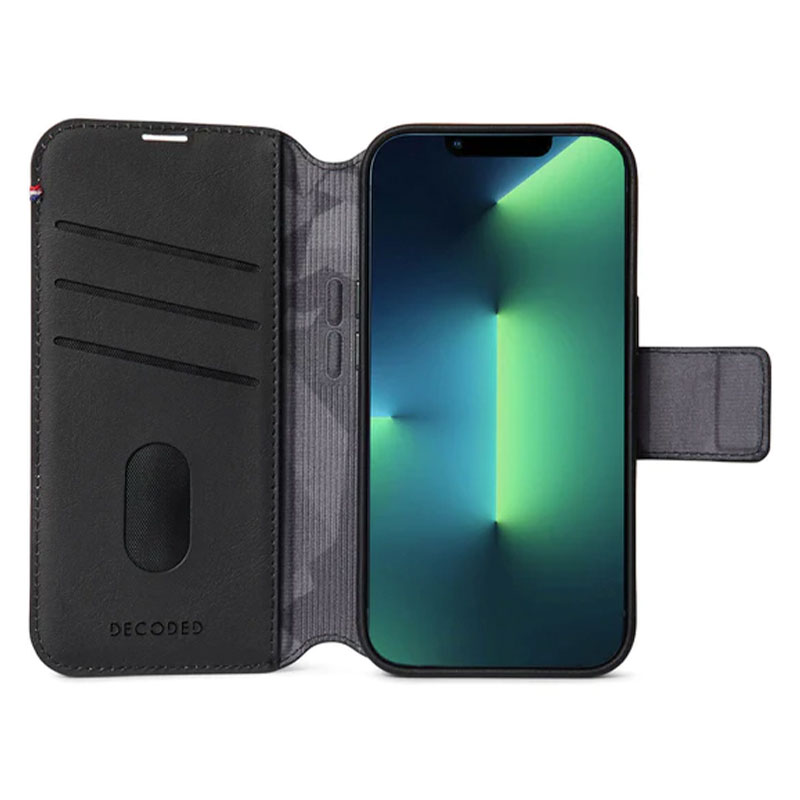Decoded puzdro Leather Detachable Wallet MagSafe pre iPhone 14 Plus - Black