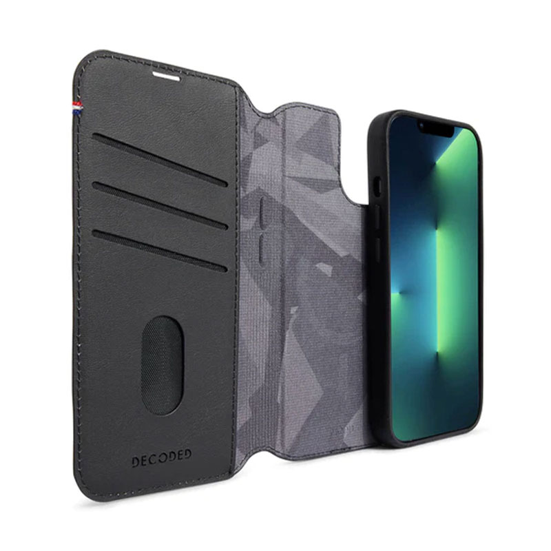 Decoded puzdro Leather Detachable Wallet MagSafe pre iPhone 14 Plus - Black