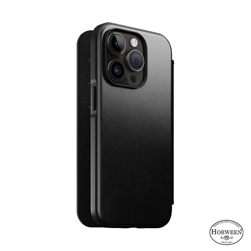 Nomad puzdro Modern Leather Folio Magsafe Horween pre iPhone 14 Pro - Black