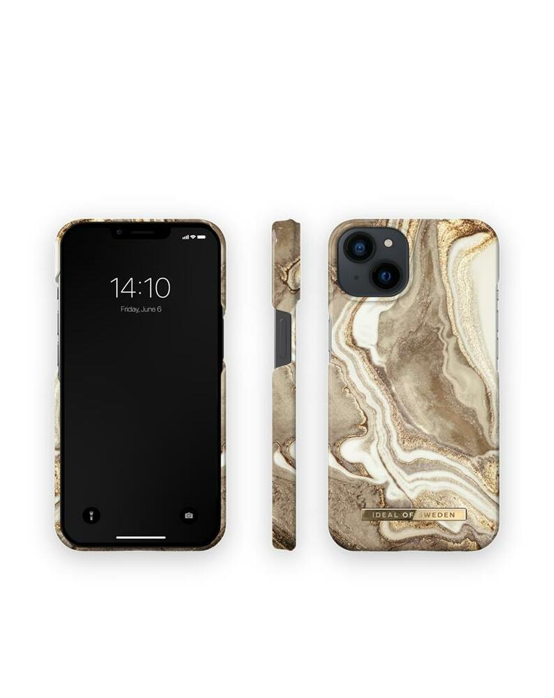 iDeal Fashion Case iPhone 14 Golden Sand Marble