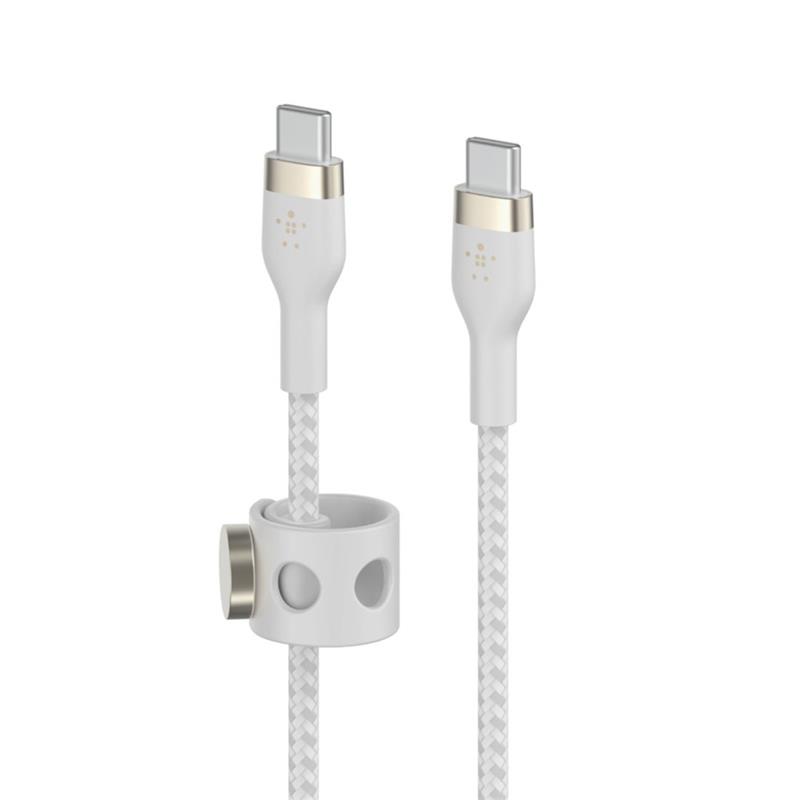 Belkin kábel Boost Charge Pro Flex USB-C to USB-C 2m - White