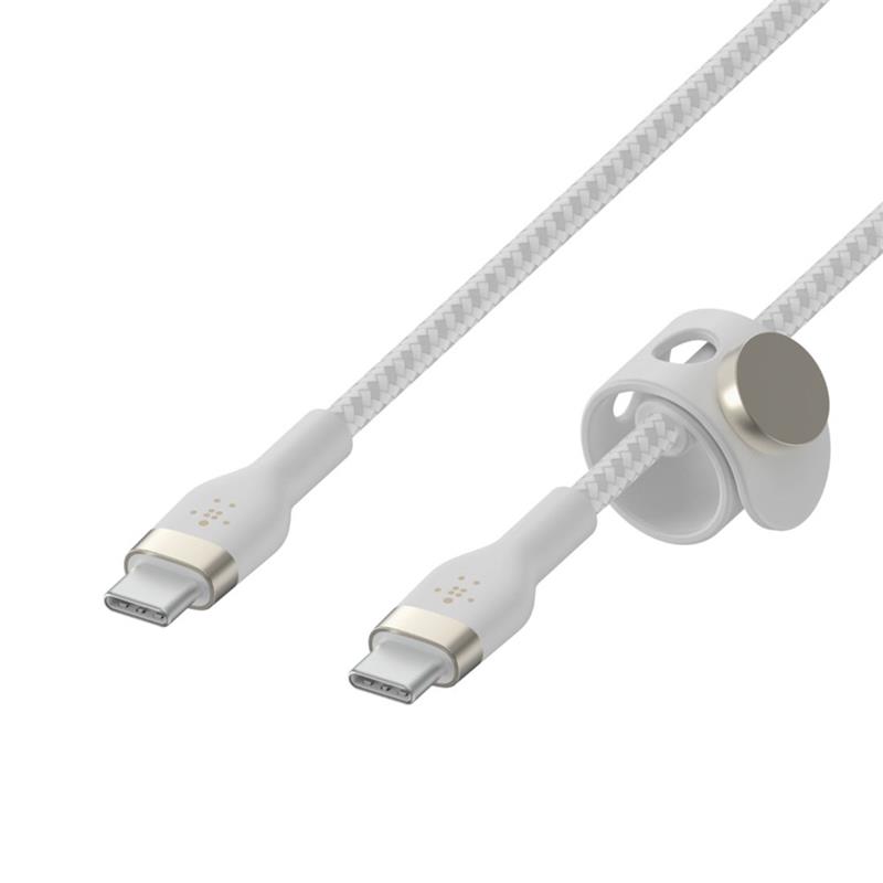 Belkin kábel Boost Charge Pro Flex USB-C to USB-C 2m - White