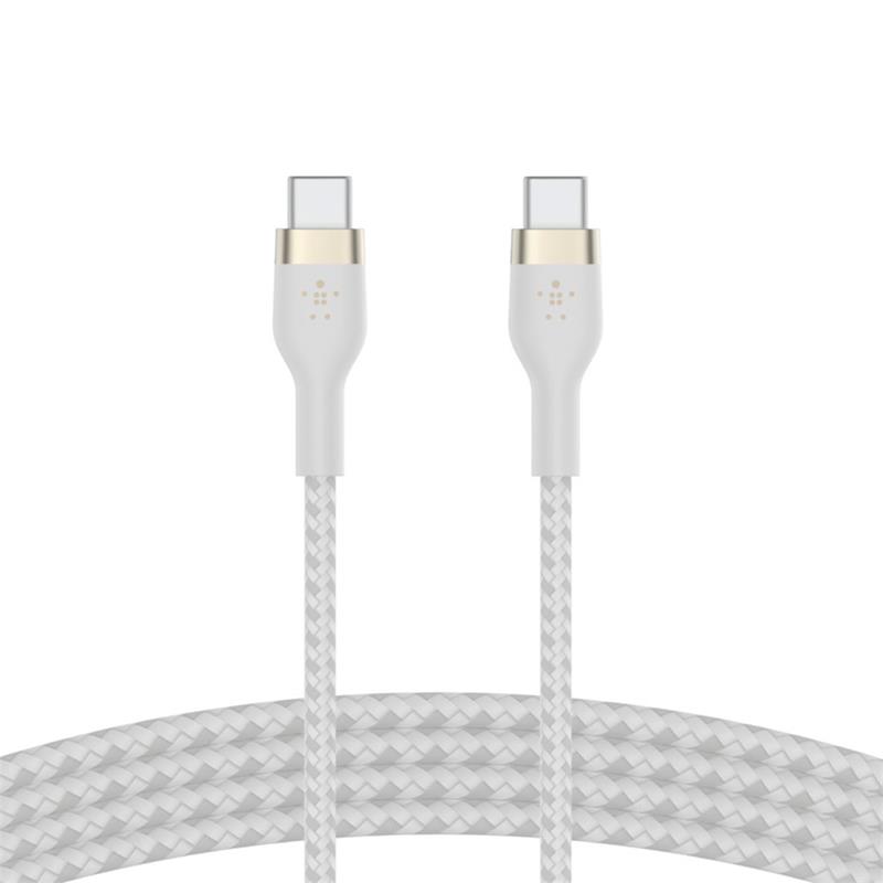 Belkin kábel Boost Charge Pro Flex USB-C to USB-C 1m - White