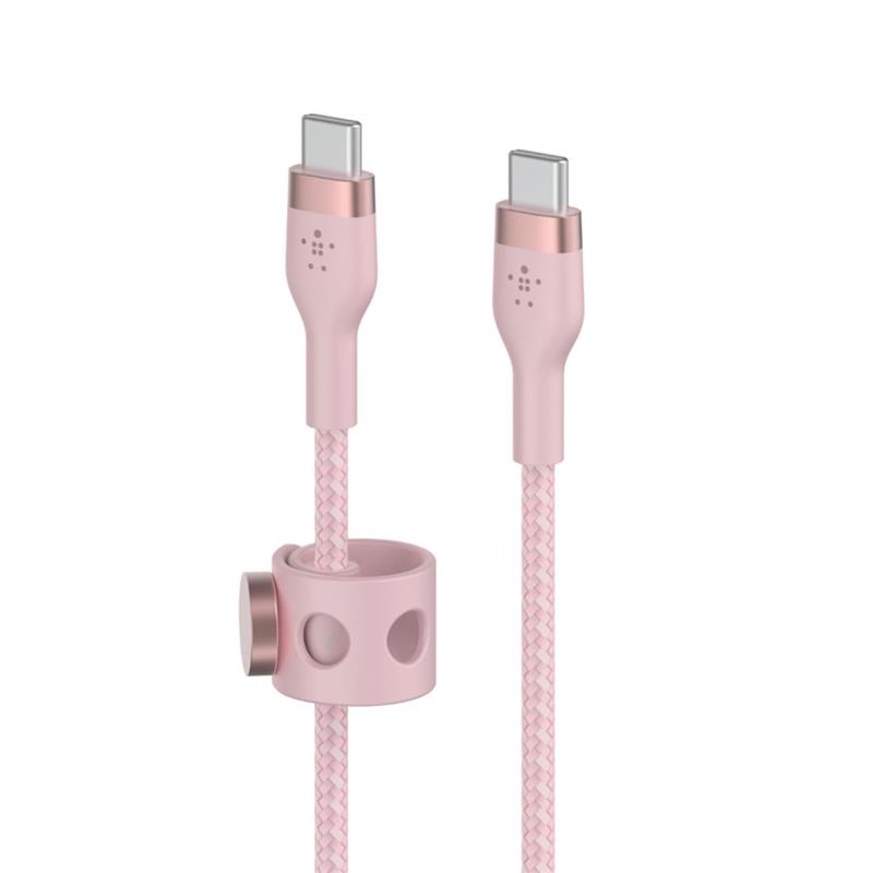 Belkin kábel Boost Charge Pro Flex USB-C to USB-C 1m - Pink