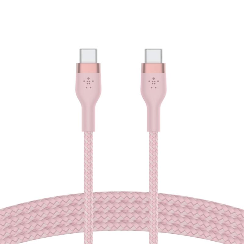 Belkin kábel Boost Charge Pro Flex USB-C to USB-C 1m - Pink