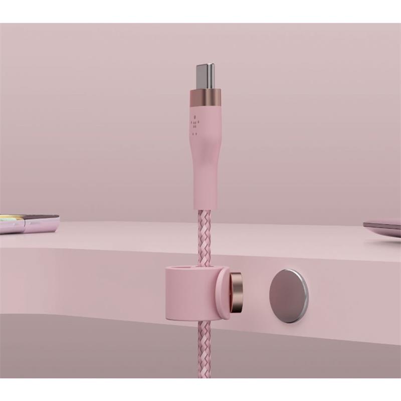 Belkin kábel Boost Charge Pro Flex USB-C to USB-C 1m - Pink