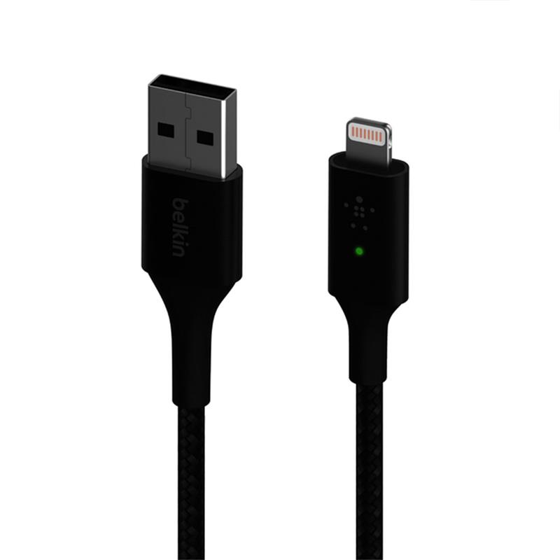 Belkin kábel Boost Charge Smart LED USB-A to Lightning 1.2m - Black
